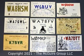 Collection of QSL Cards; circa late 1950's