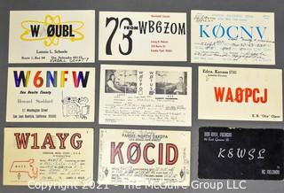 Collection of QSL Cards; circa late 1950's