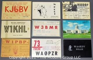 Collection of QSL Cards; circa late 1950's