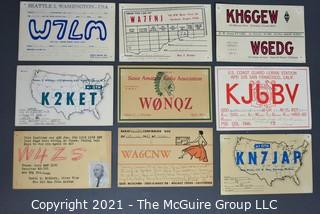 Collection of QSL Cards; circa late 1950's