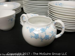 Collection of Geisha Pattern Light Blue "Blanche de Chine", by Spode.  English Bone China; 1952-1975 