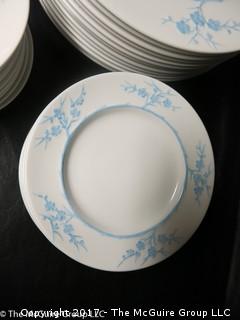 Collection of Geisha Pattern Light Blue "Blanche de Chine", by Spode.  English Bone China; 1952-1975 