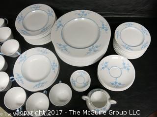 Collection of Geisha Pattern Light Blue "Blanche de Chine", by Spode.  English Bone China; 1952-1975 