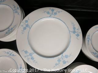 Collection of Geisha Pattern Light Blue "Blanche de Chine", by Spode.  English Bone China; 1952-1975 