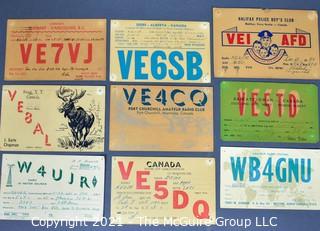 Collection of QSL Cards; circa late 1950's