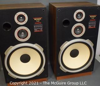 Vintage Pair of Fisher ST-832 Stereo Speakers.  Each Measure 13" x 18" x 32".