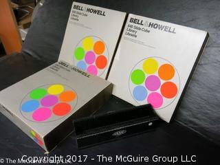 Household collection including Bell and Howell tapes 