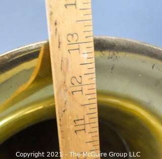 13 x 36" Brass Horn; likely was attached to a musical instrument