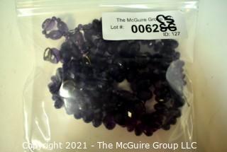 Four (4) Strands of Faceted Amethyst Beads.