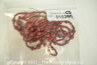 Two (2) Strands of Red Jasper Beads. 