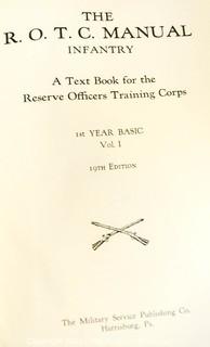 China Handbook 1953-1954 by The China Handbook Editorial Board and The R.O.T.C. Manual: Infantry, 19th Edition. A Text Book For The Reserve Officers Training Corps