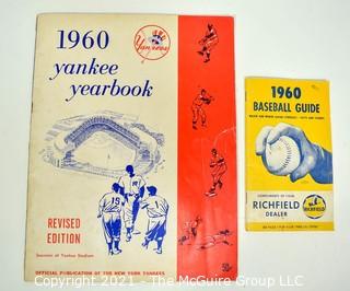 1960 New York Yankee Yearbook, Souvenir of Yankee Stadium and 1960 Baseball Guide with Major & Minor League Schedule Published by Richfield Oil & Gas.