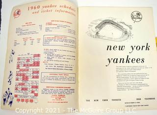 1960 New York Yankee Yearbook, Souvenir of Yankee Stadium and 1960 Baseball Guide with Major & Minor League Schedule Published by Richfield Oil & Gas.