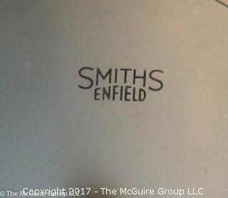 1930's Smiths Enfield 8-day striking mantle clock; Made in Great Britain; 7 1/2" tall