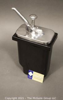 Ceramic commercial mid-century soda fountain pump dispenser 