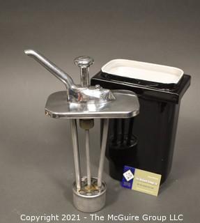 Ceramic commercial mid-century soda fountain pump dispenser 