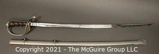 U.S. Army Officer's Presentation Sword Saber and Scabbard; Model M1902; marked Gemsco, Germany