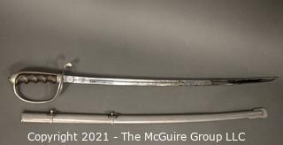 U.S. Army Officer's Presentation Sword Saber and Scabbard; Model M1902; marked Gemsco, Germany