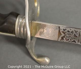 U.S. Army Officer's Presentation Sword Saber and Scabbard; Model M1902; marked Gemsco, Germany