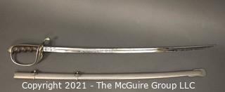 U.S. Army Officer's Presentation Sword Saber and Scabbard; Model M1902; marked Gemsco, Germany