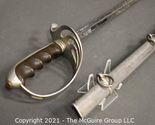 U.S. Army Officer's Presentation Sword Saber and Scabbard; Model M1902; marked Gemsco, Germany