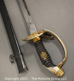 Officer's Saber Sword and Scabbard