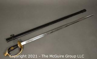 Officer's Saber Sword and Scabbard