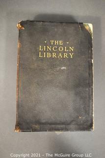 Book: 1924 Edition of The Lincoln Library, published by The Frontier Press Company