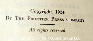 Book: 1924 Edition of The Lincoln Library, published by The Frontier Press Company