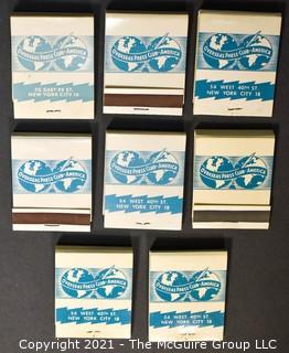 (8) Matchbooks. Overseas Press Club of America