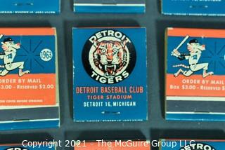 (14) 1963 Detroit Tigers Baseball Matchbooks 