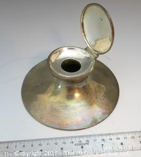 REVISED: Silver Hallmarked inkwell (missing insert)