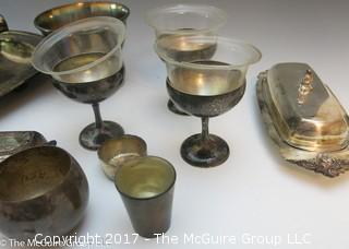 Collection of silverplate servingware