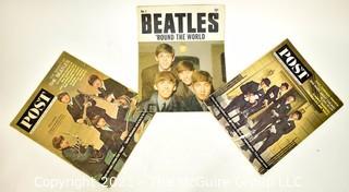 Three (3) Vintage Magazines Covering The Beatles 