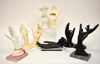 Group of Hand Shaped Displays.