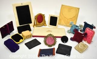 Collection of Velvet Jewelry Display Pieces. 