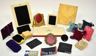 Collection of Velvet Jewelry Display Pieces. 