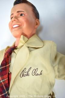 Vintage 1950's Dick Clark American Bandstand Autographed Doll By Juro Novelty Co.  Measures 25" tall.