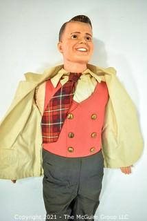 Vintage 1950's Dick Clark American Bandstand Autographed Doll By Juro Novelty Co.  Measures 25" tall.