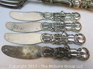 Collection of silverplated flatware