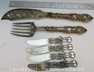 Collection of silverplated flatware