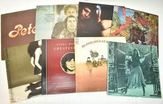 Group of Vintage Rock Music LP Vinyl Albums.