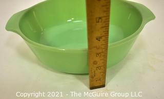 Vintage Green Jadeite  Anchor Hocking Mixing Bowl.