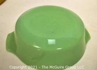 Vintage Green Jadeite  Anchor Hocking Mixing Bowl.