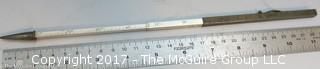 Telescoping sterling mechanical pencil/ruler; marked "IBM School #82; 1939" 