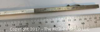 Telescoping sterling mechanical pencil/ruler; marked "IBM School #82; 1939" 