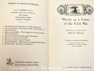 1949 Amherst College Slavery As A Cause Of The Civil War Booklet Heath & Co.