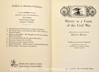 1949 Amherst College Slavery As A Cause Of The Civil War Booklet Heath & Co.