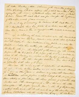 January 1835 Letter from C. W. Rock____ to John A. Rock____; postmarked "City of Washington. Politics. 