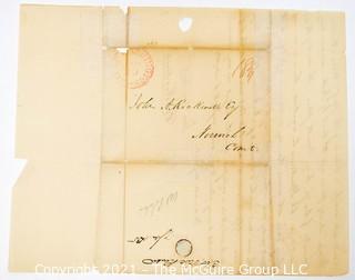 January 1835 Letter from C. W. Rock____ to John A. Rock____; postmarked "City of Washington. Politics. 